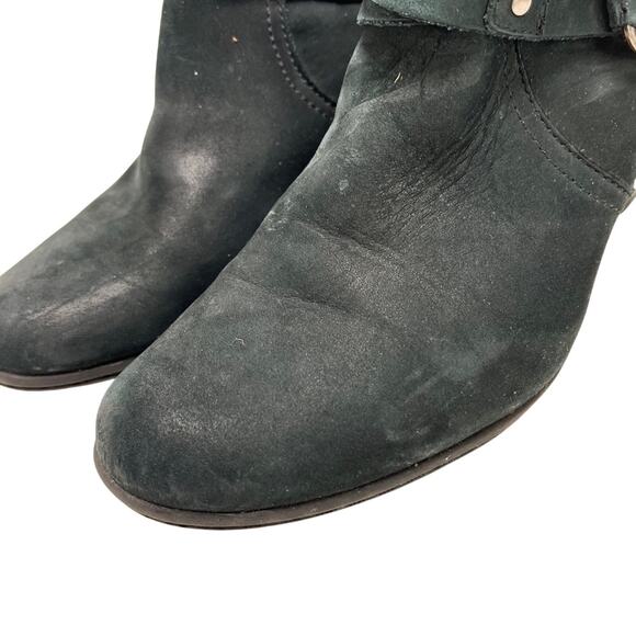 Cobb Hill New Balance Black Genuine Leather Suede Ankle Boots Booties Shoes 6 - Picture 9 of 15